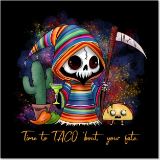 Cinco de Mayo Grim Reaper Posters and Art